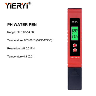 Метр кислотности анализа качества воды тестера пэ-аш ph-метра высокой точности Yieryi типа Ручк/TEMP