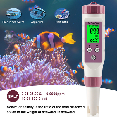 Тестер соленой воды метра солесодержания цифров морской воды на рыбный пруд 10 аквариума бассейна - 100ppt