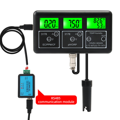 Профессиональная система мониторинга качества воды 7-в-1 RS485 датчик с LCD