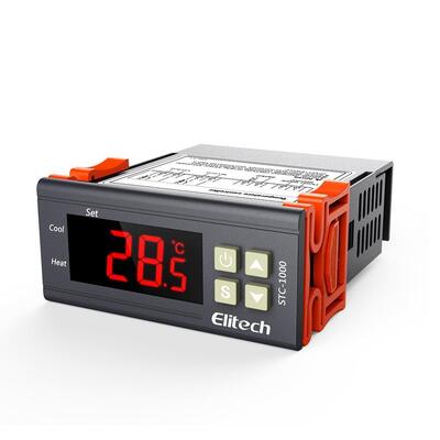 Цифровой термостат STC-1000 с ЖК-дисплеем, разрешением 0,1°C и сигнализацией высокой температуры