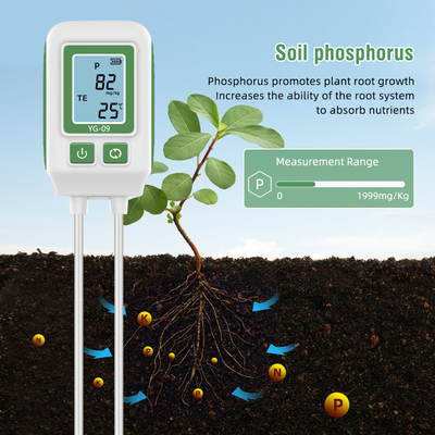 Пластмассовый YIERYI YG-09 Meter плодородия почвы / Npk Tester почвы легкий