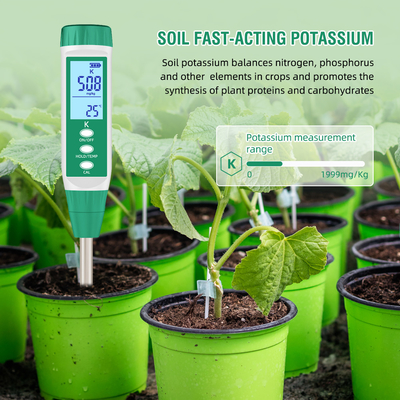 Цифровой диапазон LED Npk Soil Tester 0-1999mg/Kg