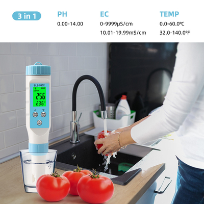 Yieryi BLE-9902 Bluetooth pH Meter   Multi-Function EC & Temperature Tester для бассейнов, аквариумов и гидропонного контроля качества воды