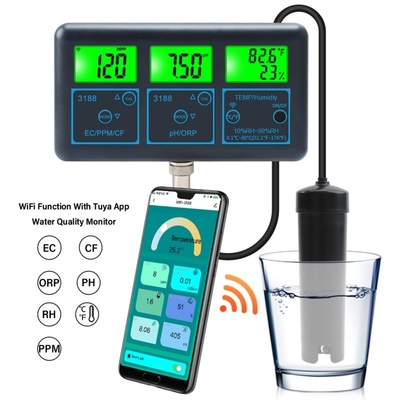 Умный монитор качества воды 7 в 1 ¢ pH/EC/ORP/PPM/CF/TDS/Температура для аквариума, гидропоники и бассейна