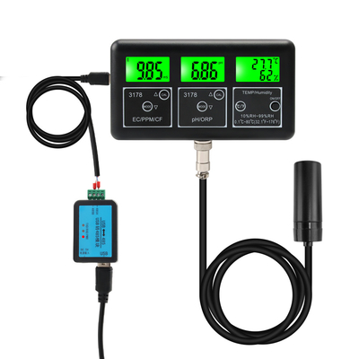 Устройство RS485 для проверки многопараметров pH EC TDS ORP Temp RH Meter