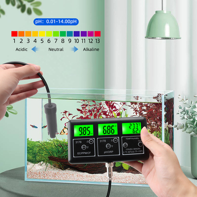 Устройство RS485 для проверки многопараметров pH EC TDS ORP Temp RH Meter