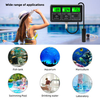Профессиональная система мониторинга качества воды 7-в-1 RS485 датчик с LCD