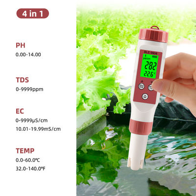 Умный тестер качества воды 4 в 1 с Bluetooth - pH/TDS/EC/Temp Meter для дома, гидропоники и лаборатории