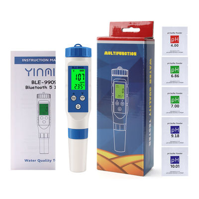 Умный тест качества воды с помощью Bluetooth 5 в 1 - pH/TDS/EC/Salt/Temp Meter для дома, аквакультуры и гидропоники