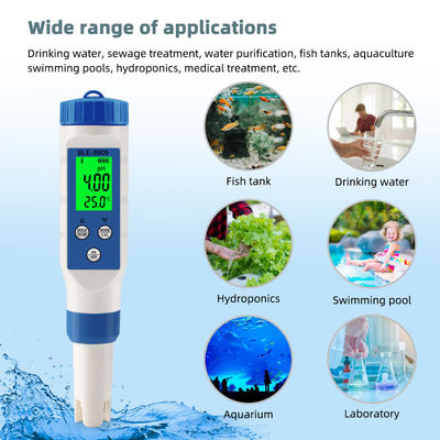 Умный тест качества воды с помощью Bluetooth 5 в 1 - pH/TDS/EC/Salt/Temp Meter для дома, аквакультуры и гидропоники