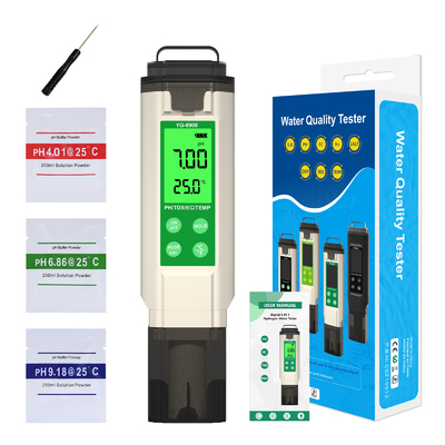 PH TDS EC TEMP Tester Pen Проверяющий качество воды с подсветкой