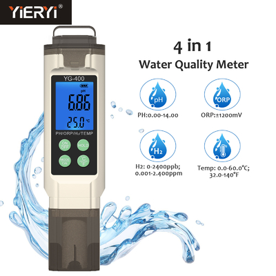 Анализатор качества воды PH/ORP/Hydrogen/Temperature Water Tester