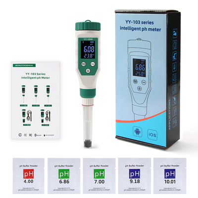 Беспроводный цифровой Bluetooth PH детектор PH Meter для пищи, мяса, сыра косметики универсальный точный