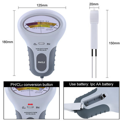 CL2 Tester 2 In 1 Water Quality PH & Chlorine PC-102 - Устройство для проверки качества воды для бассейнов и аквариумов