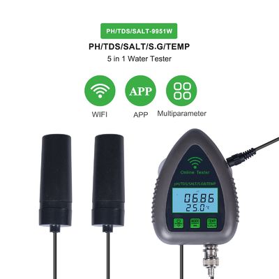 High Precision Digital PH Meter with 0.990-1.400 S.G and 100mm*75mm*22mm Dimensions Water Quality Tester