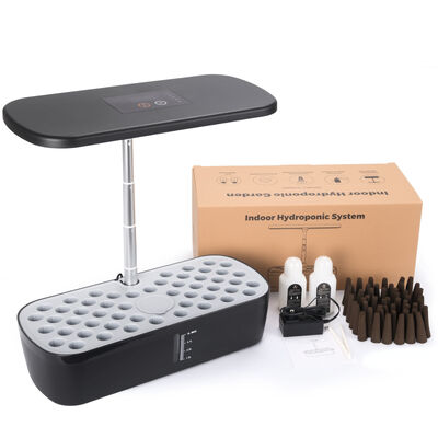 52-компонентная комнатная гидропонная система для выращивания растений с умной лампой для роста и автоматическим поливом для выращивания овощей и трав в домашних условиях