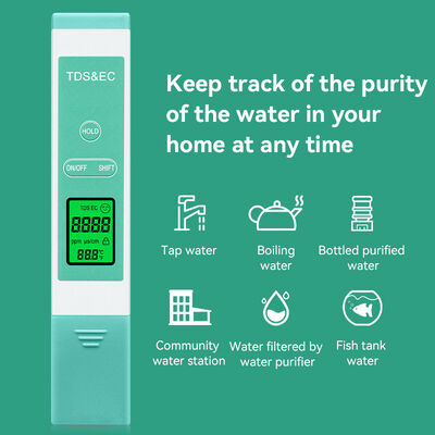 Высокоточный прочный зонд из титанового сплава с TDS-метром для воды с диапазоном TDS от 0 до 9999 ppm и измерением рН на многопараметрах