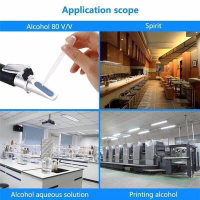 Ручной рефрактометр с диапазоном 0-80% Brix и АТС для точного измерения алкоголя и сахара