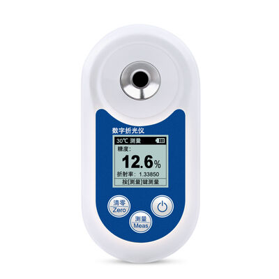 Digital Brix Refractometer Handheld with 0-55% Brix Range ±0.2% Accuracy and Highlight Screen