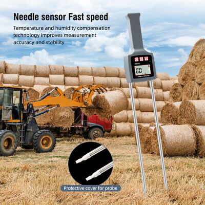 TK100H Portable Digital Hay Moisture Meter with High Precision and Stainless Steel Construction for Agriculture and Industrial Use