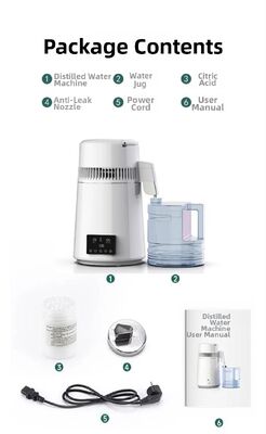 Fuyao K40107 750W 4L мощность SUS304 Нержавеющая сталь дистиллированная вода машина для дома, лаборатории и стоматологического использования