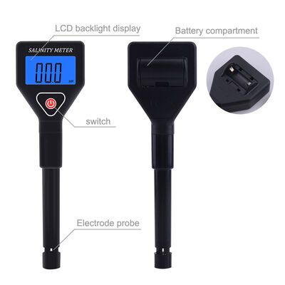 Портативный цифровой соленомер с диапазоном измерения 0 ~ 199,9ppt и компенсацией температуры