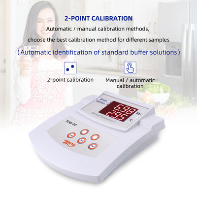 PHS-3C Auto Calibration Digital PH Meter with 0-14.00PH Range and 2 Points Calibration Water Quality Analyzer