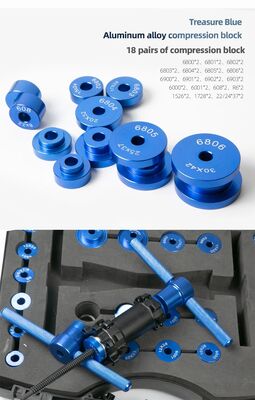 Universal Bicycle Bearing Press Removal Tool Kit 18 Piece Aluminum Alloy Set For Hub Bottom Bracket Suspension Pivot Maintenance