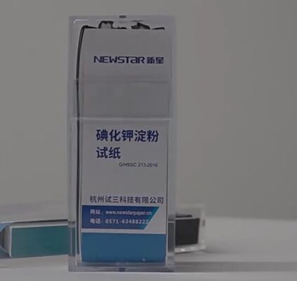 NEWSTAR Potassium Iodide Starch Test Paper 100 Strips/Box For Detection Of Oxidizing Agents Laboratory Chemical Test Strips