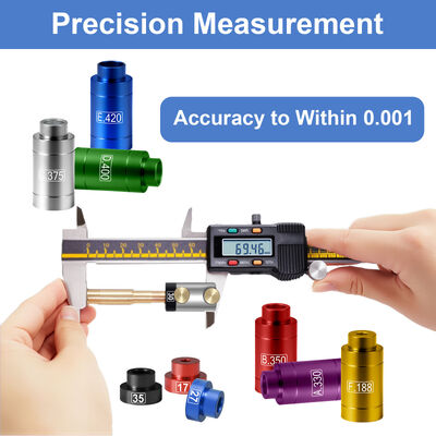 Red Aluminum Clearance Gauge Set Alloy Caliber Conversion Bushing Set B.350&.17 Адаптеры калибра для легкой идентификации
