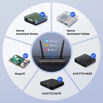 YIERYI Zigbee 3,0 PoE Dongle Gateway Hub для Home Assistant Zigbee2 MQTT ESP32 + CC2652P Двойные антенны 5dBi с питанием Type-C/PoE