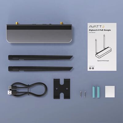 YIERYI Zigbee 3,0 PoE Dongle Gateway Hub для Home Assistant Zigbee2 MQTT ESP32 + CC2652P Двойные антенны 5dBi с питанием Type-C/PoE