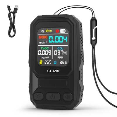 5 в 1 HCHO TVOC CO Temp Установка качества воздуха