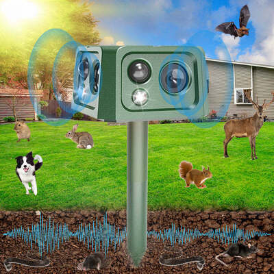 SJZ‑088 New 4‑Sided Solar‑Powered Rodent Repellent