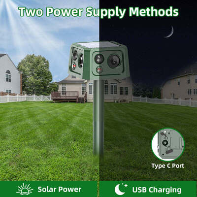 SJZ‑088 New 4‑Sided Solar‑Powered Rodent Repellent