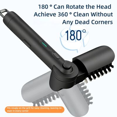 Electric BBQ Grill Cleaning Brush | Replaceable Brush Heads Barbecue Cleaning Tool