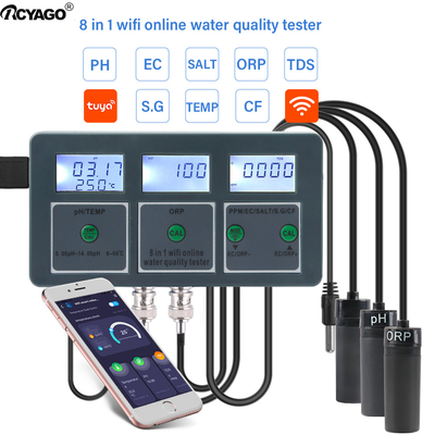 Tuya WiFi Smart Wireless PH Meter Data Logger с управляемым приложением многопараметровым анализатором качества воды для аквариумов бассейнов гидропоника