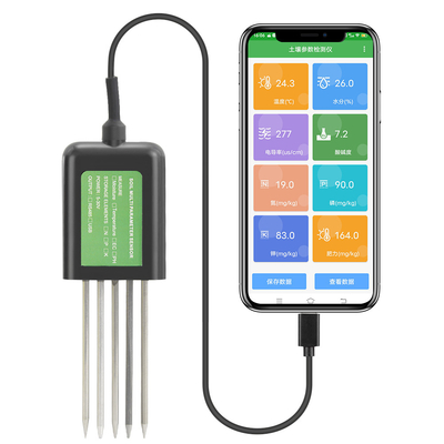 7-в-1 USB-сенсор почвы почвенный тестер сельскохозяйственный почвенный EC PH NPK питательный счетчик для Android